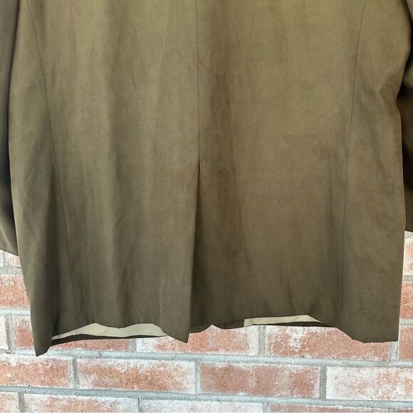 Jos. A. Bank Sport Coat Blazer Brown Suede Men’s 46 R 2 Button - Picture 12 of 12